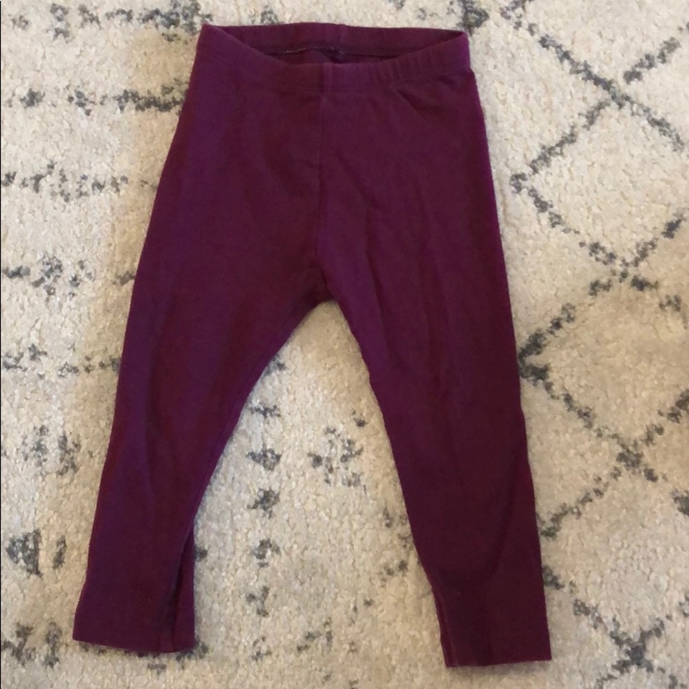 Old navy maroon leggings size 2T